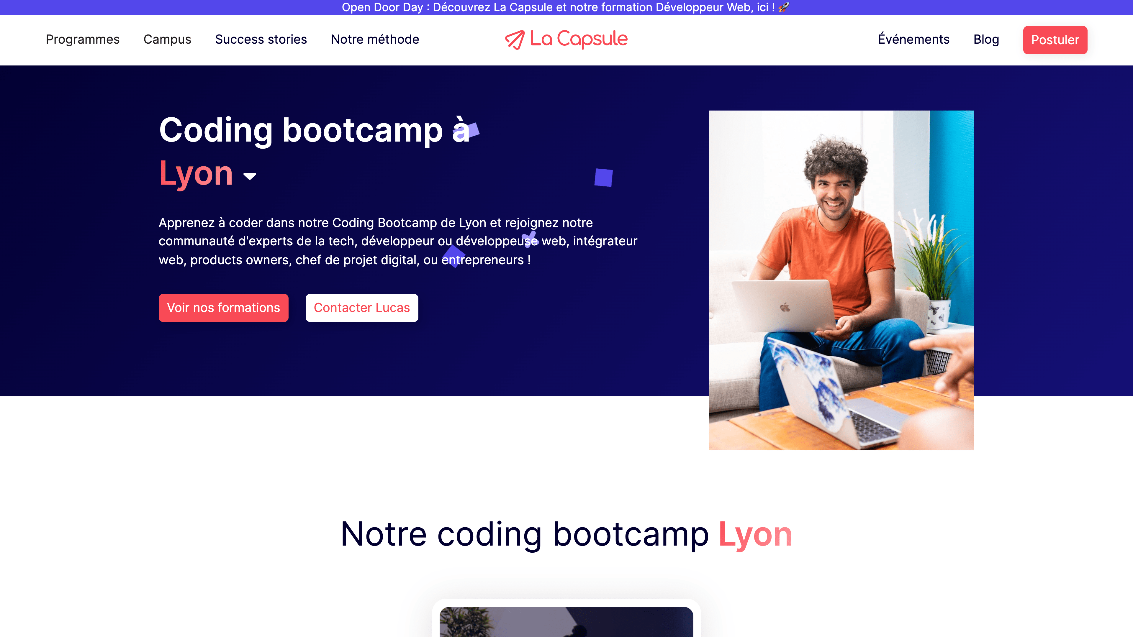 Capture d'écran de La Capsule